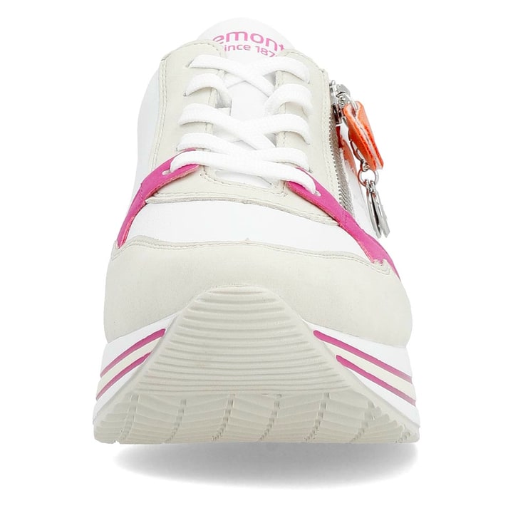 Remonte Artikelnummer D1323-80 remonte Damen Sneaker blütenweiß-fuchsia-orange Räumungsverkauf