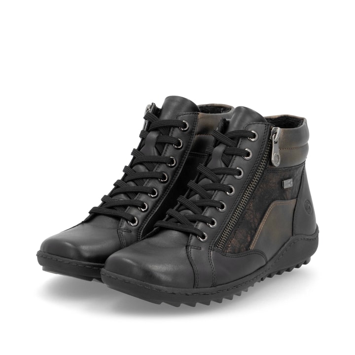 Remonte Artikelnummer R1458-03 remonte Damen Schnürschuhe schwarz-rostbraun