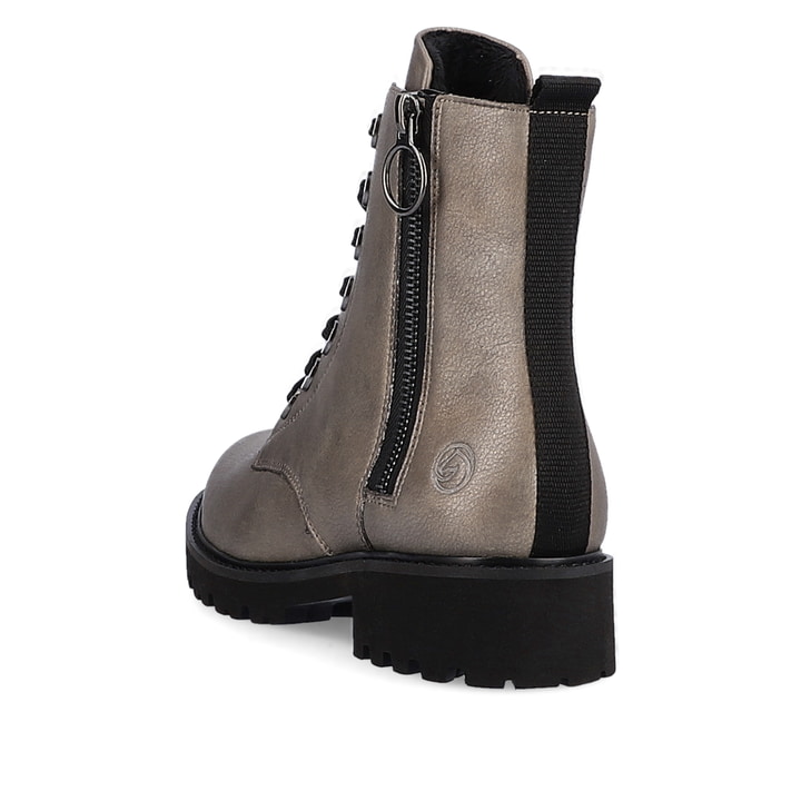 Remonte Artikelnummer D8671-91 remonte Damen Schnürstiefel mondgrau-tiefschwarz Preisnachlass
