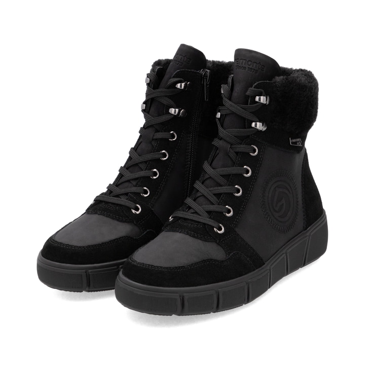 Remonte Artikelnummer D1T74-00 remonte Damen Schnürstiefel nachtschwarz Valentinstagsangebot