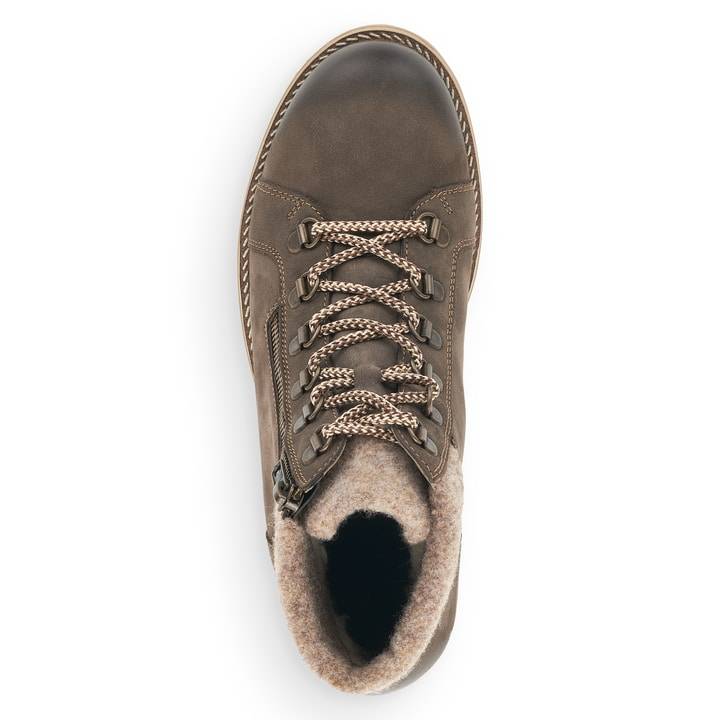 Remonte Artikelnummer D7478-45 remonte Damen Schnürstiefel asphaltgrau Große Rabatte