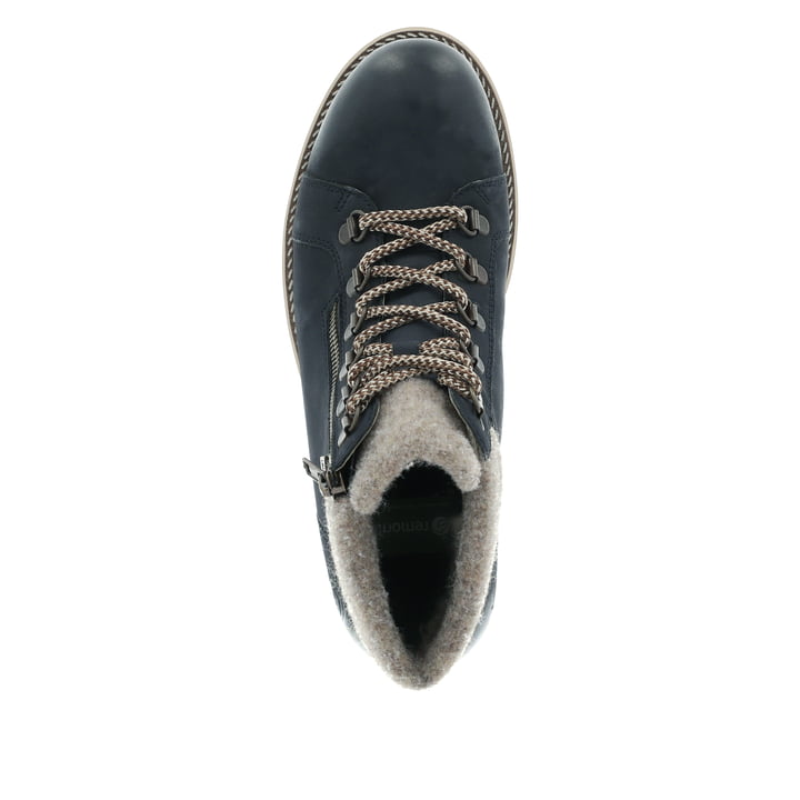 Remonte Artikelnummer D7478-14 remonte Damen Schnürstiefel dunkelblau-schwarz Neuheiten
