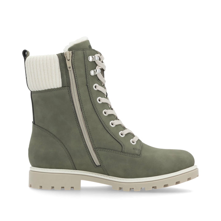 Remonte Artikelnummer D8482-54 remonte Damen Schnürstiefel khaki-vanilleweiß VIP-Rabatte