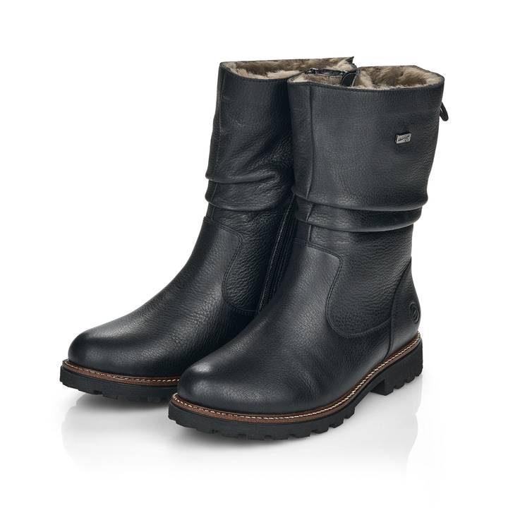Remonte Artikelnummer D8477-01 remonte Damen Hochschaftstiefel nachtschwarz Tiefpreis