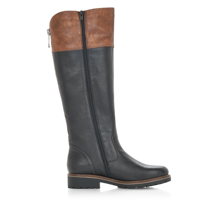 Remonte Artikelnummer R6581-02 remonte Damen Hochschaftstiefel nachtschwarz-nussbraun Letzte 3 Tage