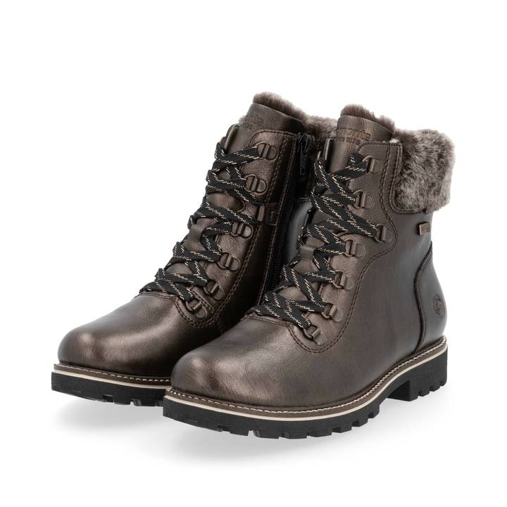 Remonte Artikelnummer D8483-25 remonte Damen Schnürstiefel metallicbraun Nur noch ein Tag übrig