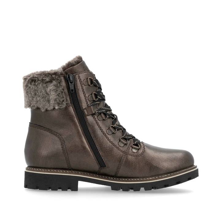 Remonte Artikelnummer D8483-25 remonte Damen Schnürstiefel metallicbraun Nur noch ein Tag übrig