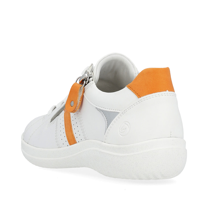 Remonte Artikelnummer D1E01-81 remonte Damen Schnürschuhe reinweiß-glutorange Im Verkauf