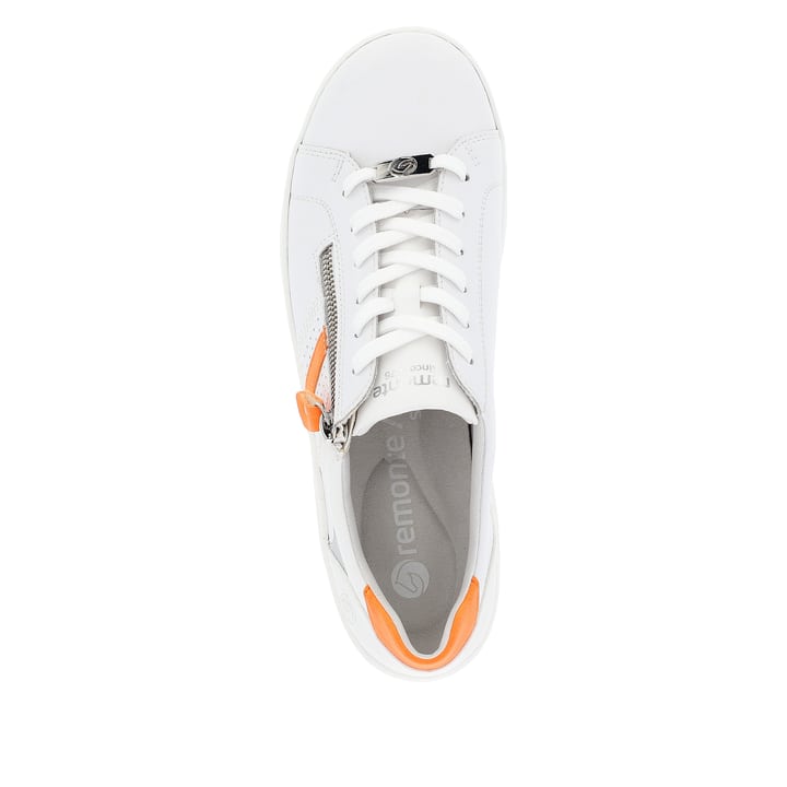 Remonte Artikelnummer D1E01-81 remonte Damen Schnürschuhe reinweiß-glutorange Im Verkauf