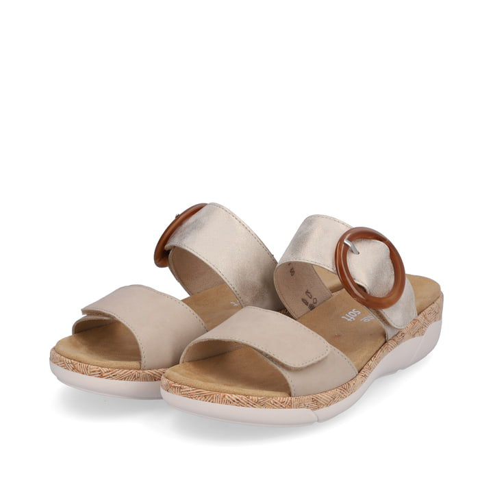 Remonte Artikelnummer R6858-60 remonte Damen Pantoletten champagner-beige Outlet