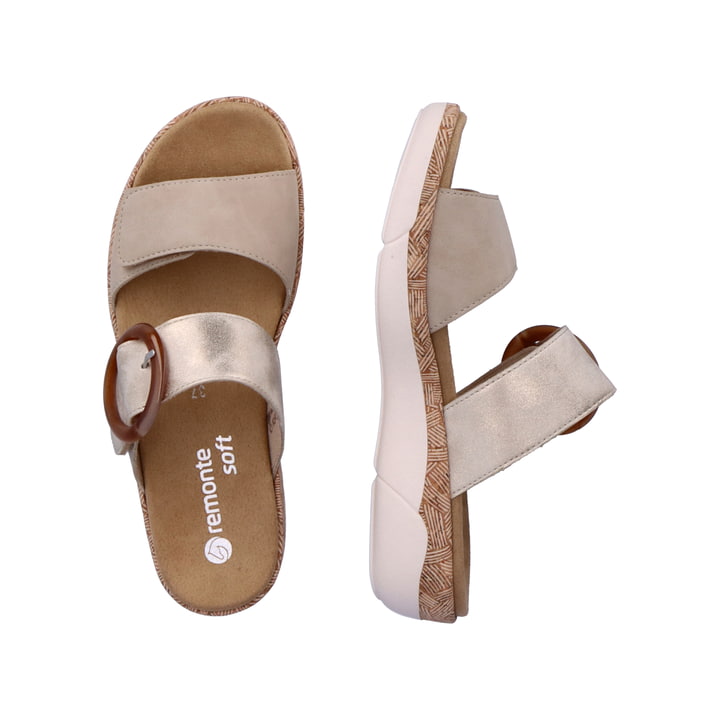 Remonte Artikelnummer R6858-60 remonte Damen Pantoletten champagner-beige Outlet