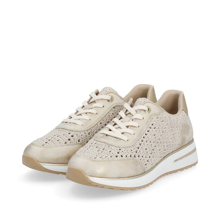 Remonte Artikelnummer D1G04-60 remonte Damen Sneaker beige-metallic Preisnachlass