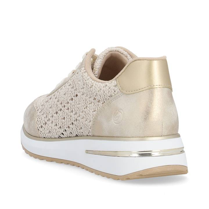 Remonte Artikelnummer D1G04-60 remonte Damen Sneaker beige-metallic Preisnachlass