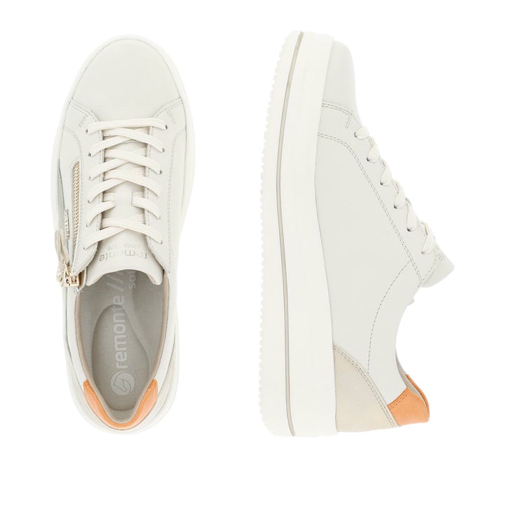 Remonte Artikelnummer D1C01-81 remonte Damen Sneaker cremeweiß-metallic Saisonschlussverkauf