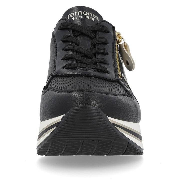 Remonte Artikelnummer D1318-01 remonte Damen Sneaker mattschwarz-gold Osterangebot