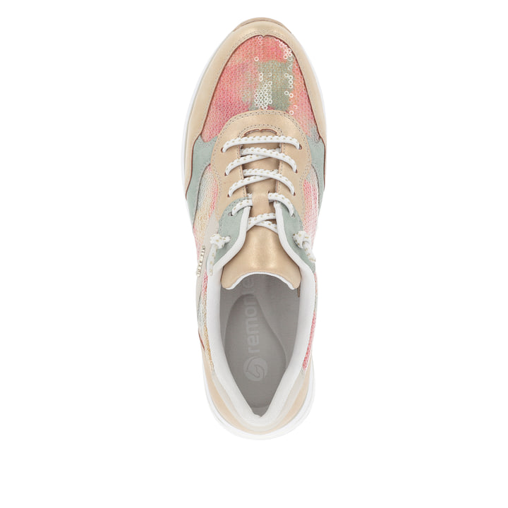 Remonte Artikelnummer D1G01-90 remonte Damen Sneaker regenbogenfarbig-sandbeige Vatertagsangebot