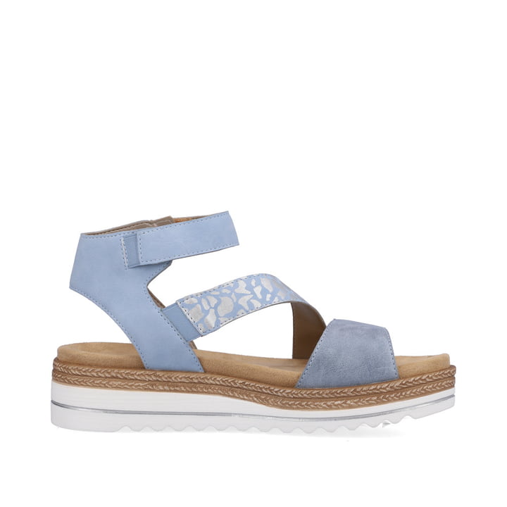 Remonte Artikelnummer D0Q53-10 remonte Damen Riemchensandalen pastellblau-metallic Blitzangebot