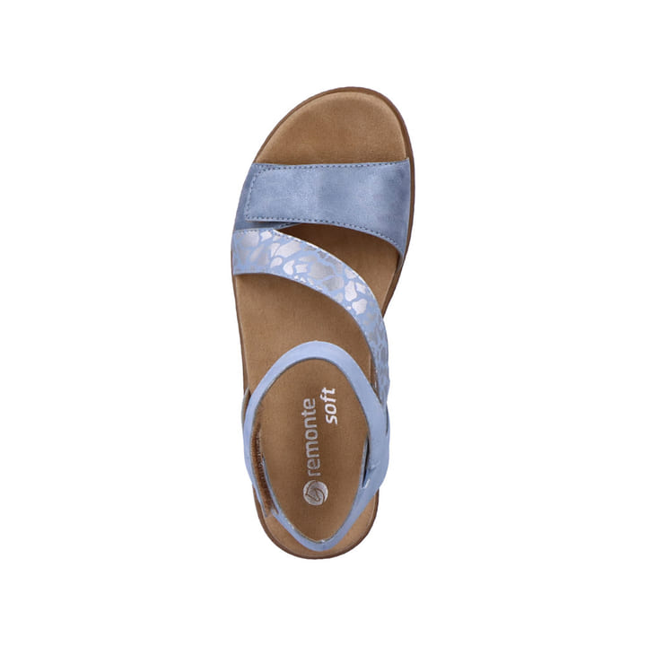 Remonte Artikelnummer D0Q53-10 remonte Damen Riemchensandalen pastellblau-metallic Blitzangebot