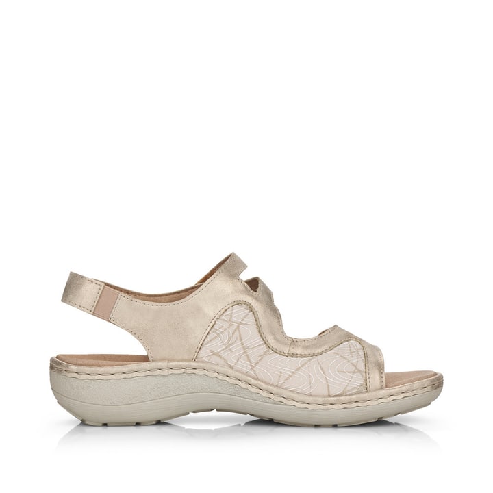 Remonte Artikelnummer D7647-94 remonte Damen Riemchensandalen hellbeige-metallic Saisonale Angebote