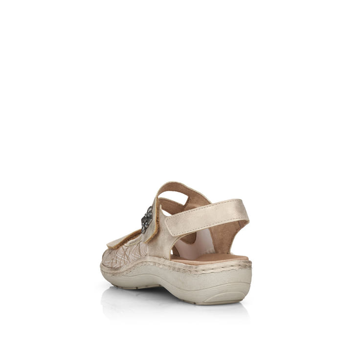 Remonte Artikelnummer D7647-94 remonte Damen Riemchensandalen hellbeige-metallic Saisonale Angebote