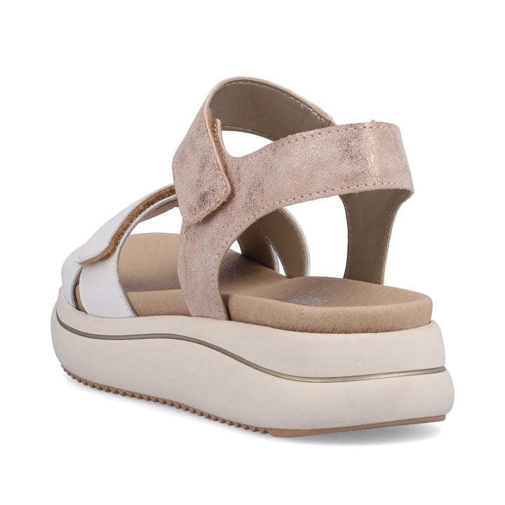 Remonte Artikelnummer D0L52-31 remonte Damen Riemchensandalen rosa-metallic-altweiß Tiefpreis
