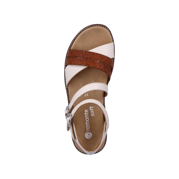 Remonte Artikelnummer D2045-60 remonte Damen Riemchensandalen hellbeige-nussbraun Letzte 3 Tage