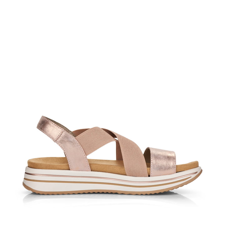 Remonte Artikelnummer R2954-31 remonte Damen Riemchensandalen rosa-metallic Sonderangebot der Fabrik