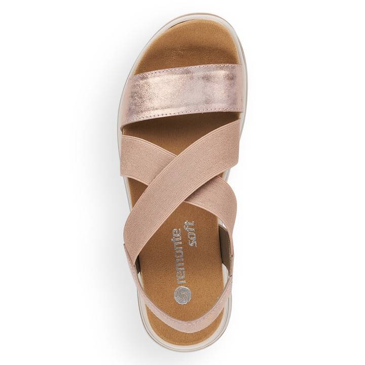 Remonte Artikelnummer R2954-31 remonte Damen Riemchensandalen rosa-metallic Sonderangebot der Fabrik