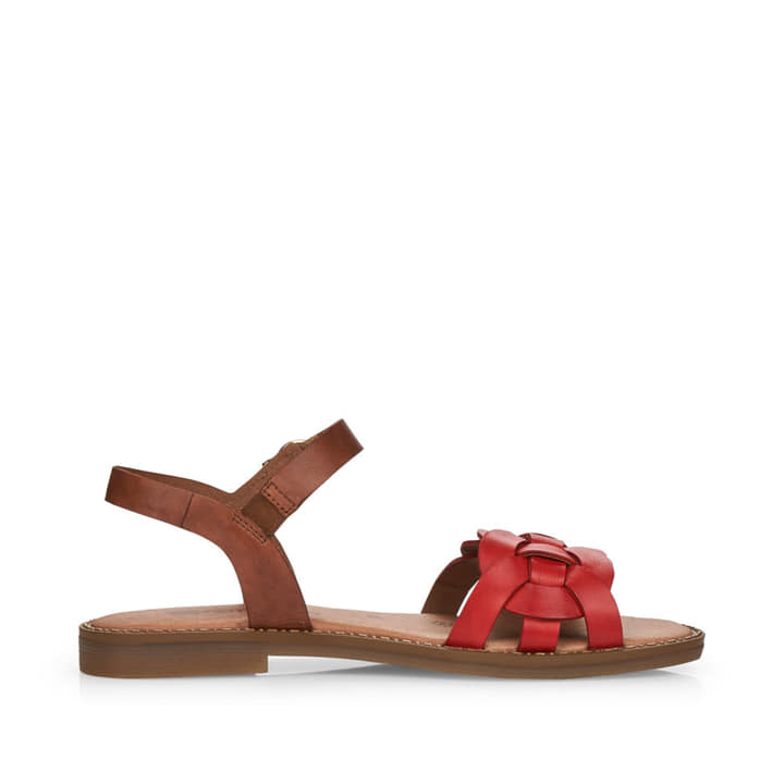 Remonte Artikelnummer D3666-33 remonte Damen Riemchensandalen feuerrot-nussbraun Clearance-Verkauf