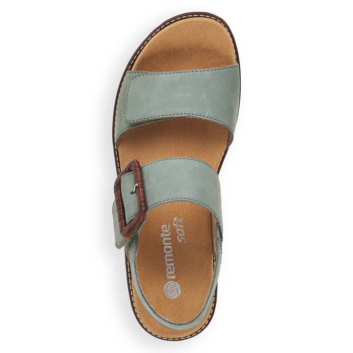Remonte Artikelnummer D2067-52 remonte Damen Riemchensandalen kaktusgrün Fabrikladen