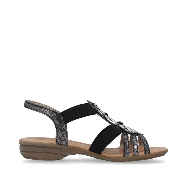 Remonte Artikelnummer R3605-02 remonte Damen Riemchensandalen nachtschwarz-silber Speichern exportieren