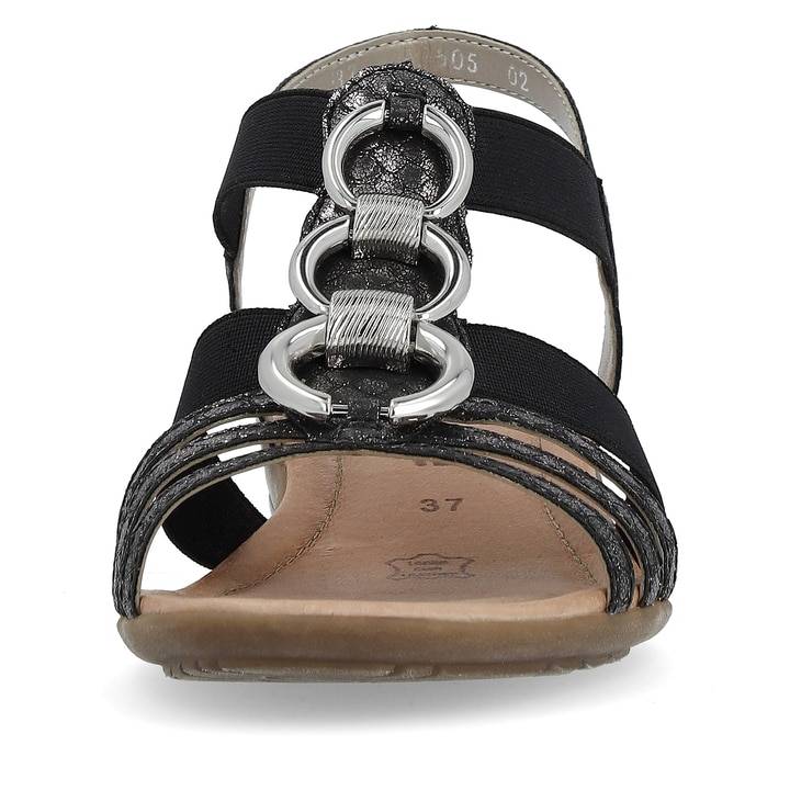 Remonte Artikelnummer R3605-02 remonte Damen Riemchensandalen nachtschwarz-silber Speichern exportieren