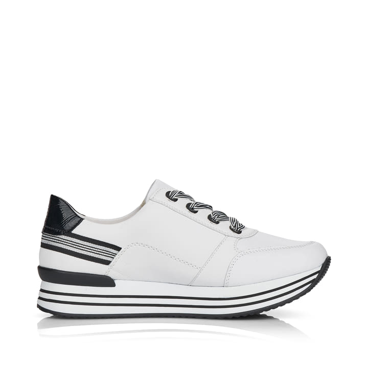 Remonte Artikelnummer D1312-80 remonte Damen Sneaker edelweiß-glanzschwarz Outlet
