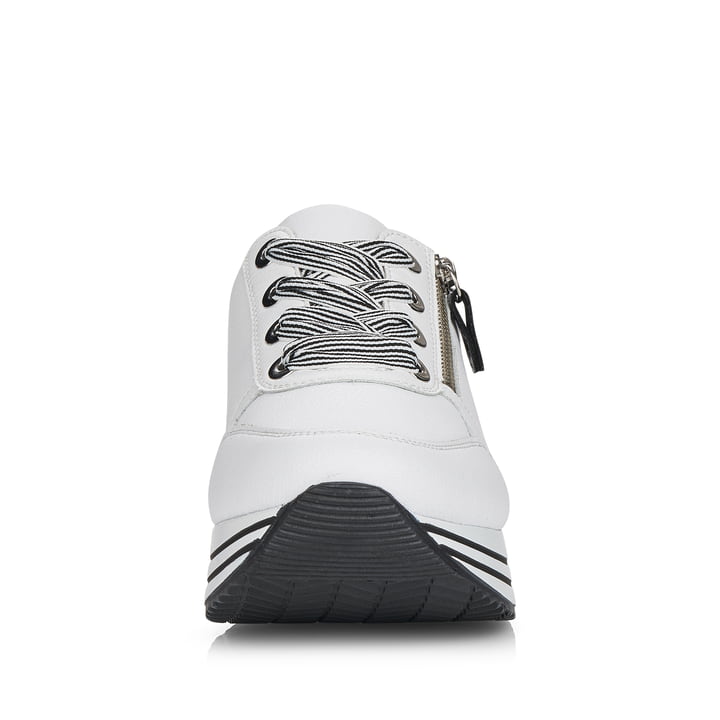 Remonte Artikelnummer D1312-80 remonte Damen Sneaker edelweiß-glanzschwarz Outlet