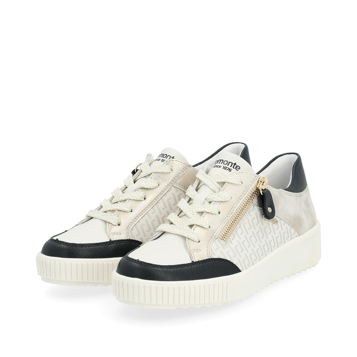 Remonte Artikelnummer R7901-80 remonte Damen Sneaker cremeweiß-urbanschwarz