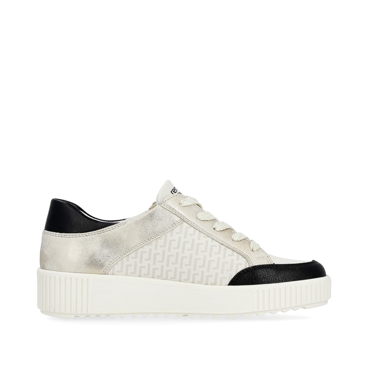Remonte Artikelnummer R7901-80 remonte Damen Sneaker cremeweiß-urbanschwarz Auslauf