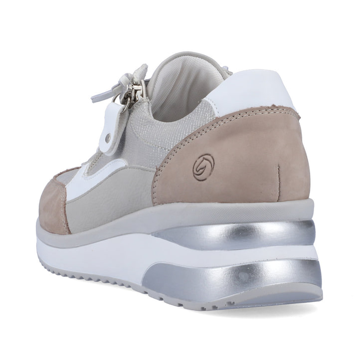 Remonte Artikelnummer D2410-40 remonte Damen Sneaker platingrau-sandbeige Schlussverkauf