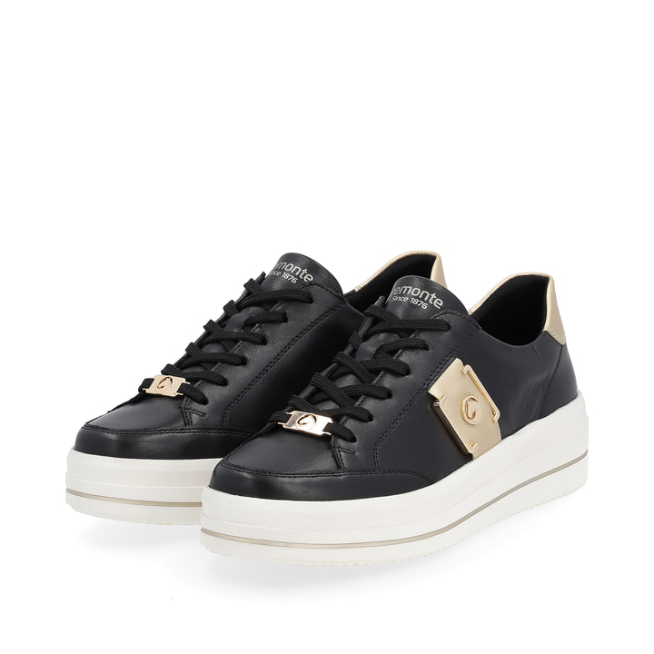 Remonte Artikelnummer D1C02-01 remonte Damen Sneaker tiefschwarz-mattgold