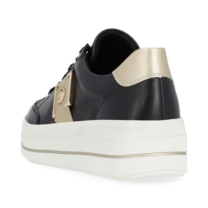 Remonte Artikelnummer D1C02-01 remonte Damen Sneaker tiefschwarz-mattgold Großer Ausverkauf