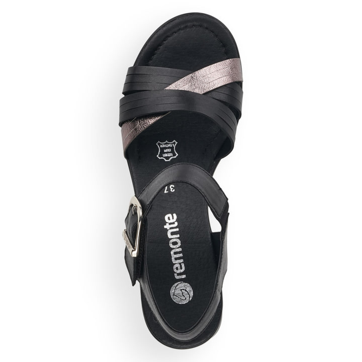 Remonte Artikelnummer R8766-00 remonte Damen Riemchensandaletten tiefschwarz Valentinstagsangebot