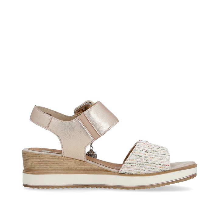 Remonte Artikelnummer D6453-31 remonte Damen Keilsandaletten metallicrosa-multi Exklusive Angebote