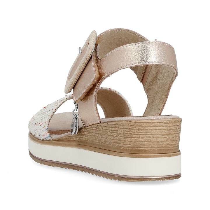 Remonte Artikelnummer D6453-31 remonte Damen Keilsandaletten metallicrosa-multi Exklusive Angebote