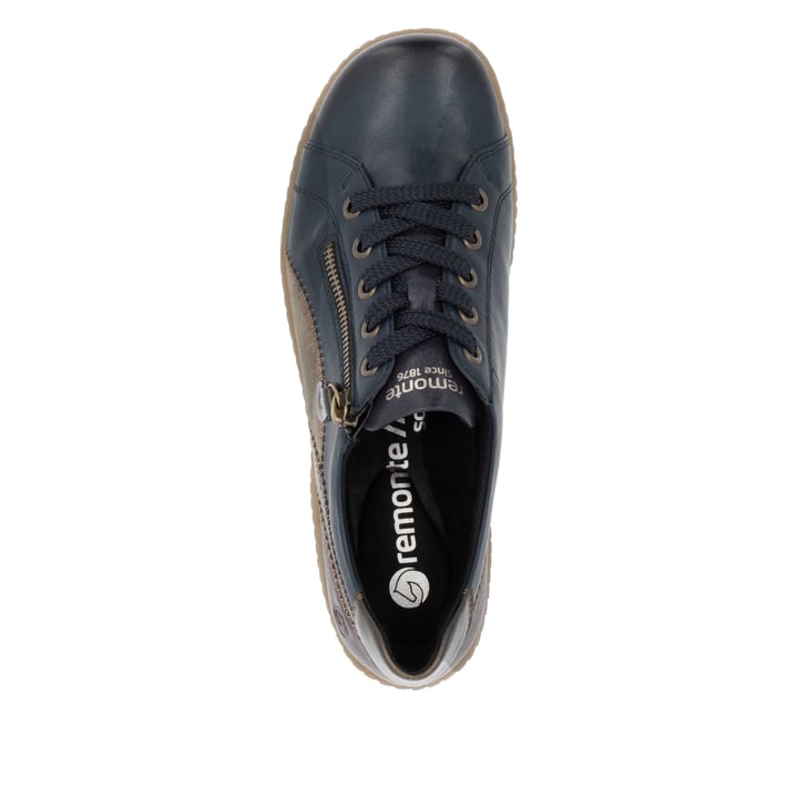 Remonte Artikelnummer R1439-14 remonte Damen Schnürschuhe dunkelblau-braun Letzte 3 Tage
