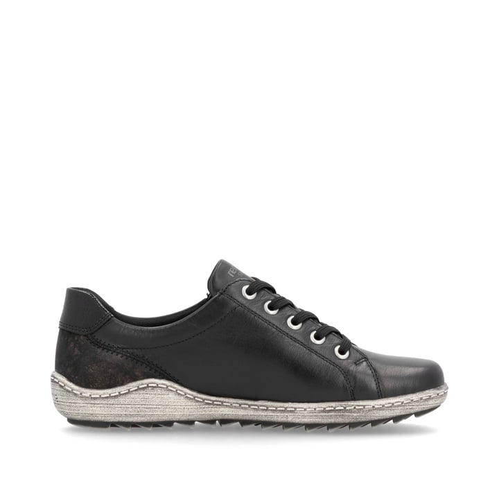 Remonte Artikelnummer R1439-03 remonte Damen Schnürschuhe tiefschwarz-gold Letzter Tag