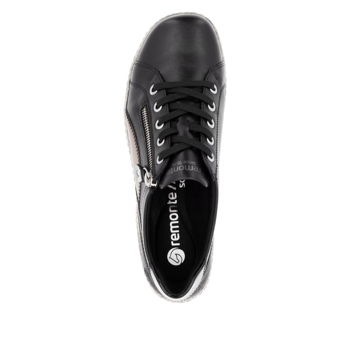 Remonte Artikelnummer R1439-03 remonte Damen Schnürschuhe tiefschwarz-gold Letzter Tag