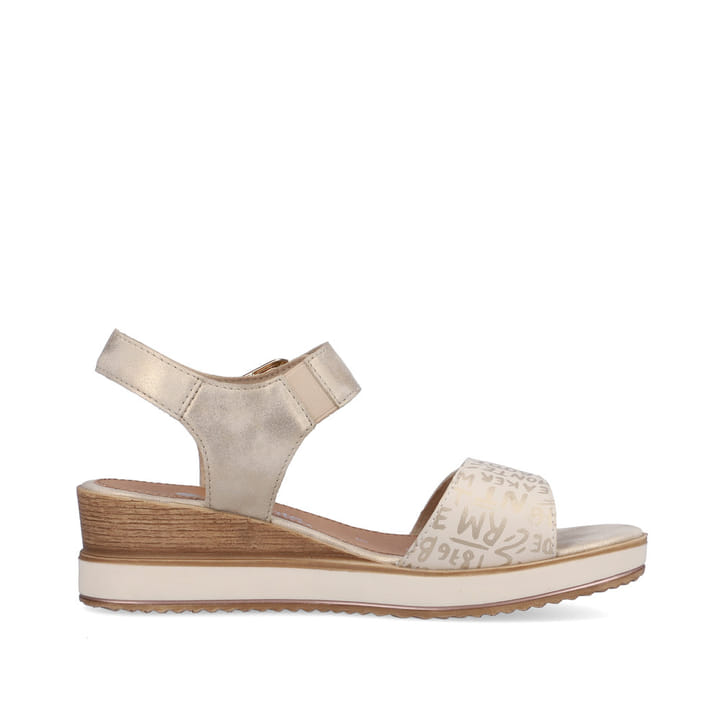 Remonte Artikelnummer D6455-60 remonte Damen Keilsandaletten beige-metallic Bis zu 50% Rabatt
