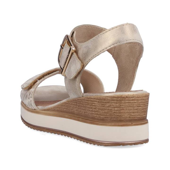 Remonte Artikelnummer D6455-60 remonte Damen Keilsandaletten beige-metallic Bis zu 50% Rabatt