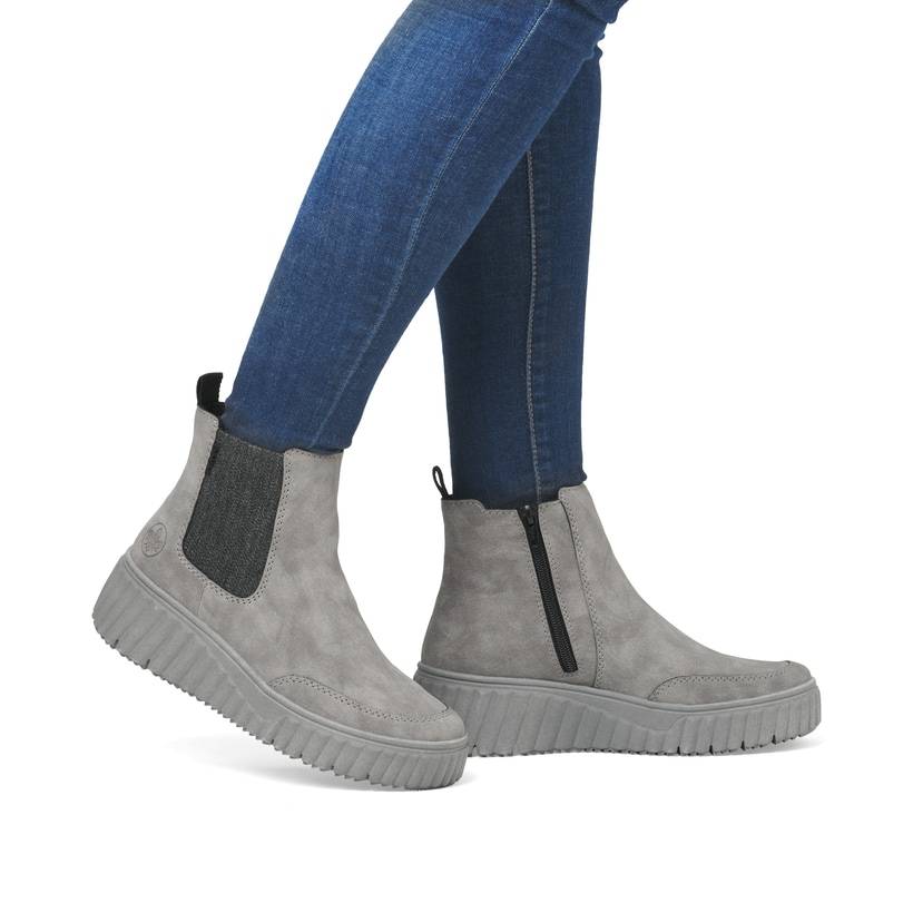 Rieker Artikelnummer N2553-40 Rieker Damen Chelsea Boots mondgrau Angebote