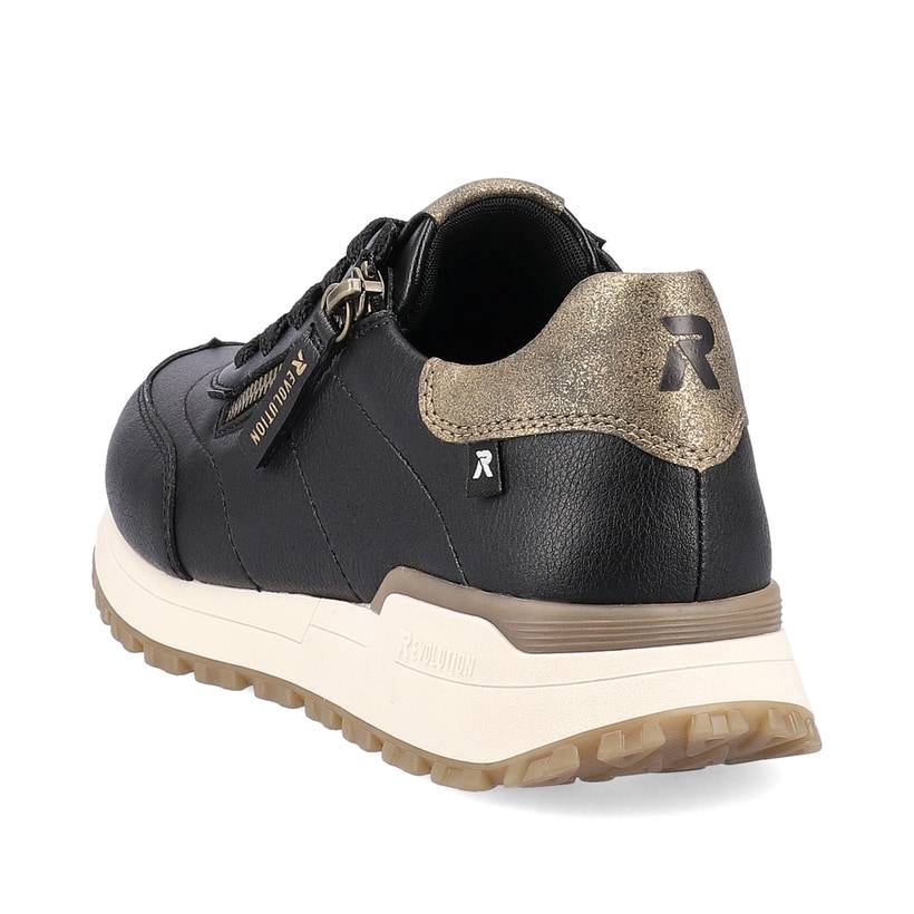 Rieker Artikelnummer W0604-00 Rieker Damen Sneaker Low urbanschwarz-bronze Günstiger Verkauf