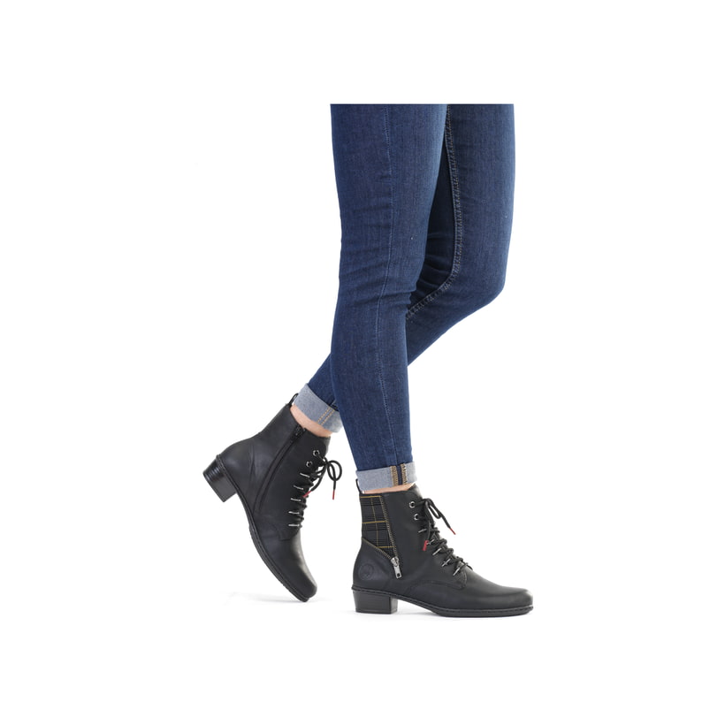 Rieker Artikelnummer Y0700-01 Rieker Damen Stiefeletten tiefschwarz Günstiger Verkauf